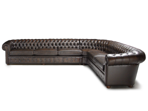 CHESTERFIELD - Corner tufted leather sofa _ Mantellassi 1926